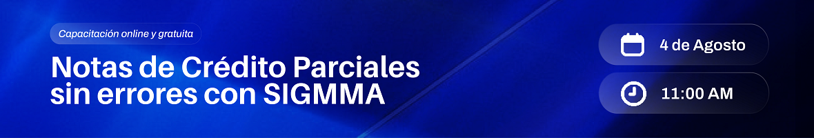 SIGMMA.net | Notas de Crédito Parciales sin errores con SIGMMA